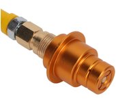 Manguera adaptadora de tanque de co2 de latón de conexión rápida de 60 pulgadas para máquina de refrescos, material abs (w21.8-14)
