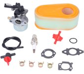 Kit de repuesto de carburador con filtro de combustible y bujía para cortacésped 875exi 190