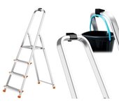 Escalera doméstica de aluminio - alu promo step up de 3 a 7 peldaños - modelo 7 peldaños