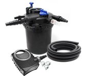 Kit de estanque 12000 litros 11 vatios bomba uvc manguera de 3600 l/h kit de filtración de 5 m 16_0001917