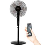 Ventilador de pie fan-n16ecotimer - mando a distancia y temporizador - 60w - negro