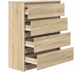 Aparador | aparador de comedor | armario de cocina roble sonoma 80x35x99 cm madera de ingeniería cfw40584