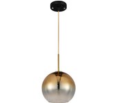 Lámpara colgante con tulipa de cristal color dorado degradado. bombilla e27 (disponible lámpara de 3 luces) ref. 3324-1
