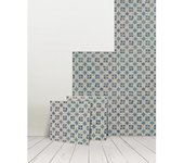 Mural paneles loures - pack 8 paneles: 700 x 700 mm, azul