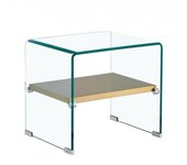 Mesa auxiliar de cristal nord