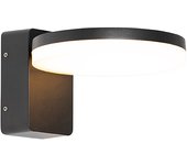 Lámpara de pared exterior moderna negra con led ip54 - esmee