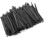 Pack 500 piqueta sujeta microtubo riego por goteo | negro | accesorio riego por goteo