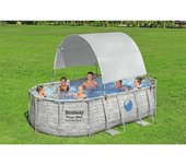 Bestway toldo para piscina desmontable blanco