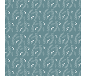 Papel pintado floral verde y blanco