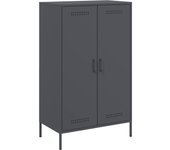 Aparador | aparador de comedor | armario de cocina de acero gris antracita 68x39x113 cm cfw75761