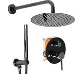 Set doccia da incasso rea lungo metallic black + box