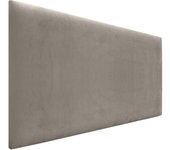 Dhome cabecero de terciopelo liso alta gama moderno cabezal tapizado cama lujo dormitorio acolchado (marrón, 105x50cm)