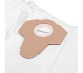 Vhbw 10x bolsa aspiradora compatible con einhell inox 1500 aspiradora - vellón micro, 37 cm x 28 cm, blanco