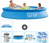 Paquete de piscina - intex - alrededor - 305x305x61 cm + accesorios cb15