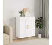 Aparador | aparador de comedor | armario de cocina de madera de ingeniería blanco 69,5x34x90 cm cfw23935