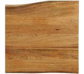 Tablero 60x60x2,5 cm borde vivo madera maciza de mango