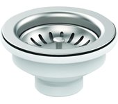 Desagüe fregadero ø90mm, cesto inox ø79mm, cubeta ø114mm, apriete 0 a 13mm