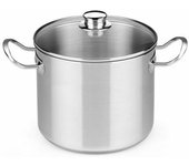 Olla con tapa de cristal bra a343936 10,5 l acero inoxidable acero inoxidable 18/10