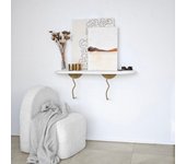 Estante de pared edera oro blanco