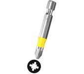 Caja de 5 puntas atornillar mango 1/4 torsion uv amarilla wiha pz 50mm punta atornill pz1