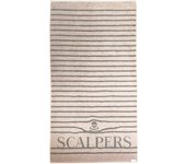 Toalla 90x180cm 100% algodón 500gsm beige a rayas scalpers home