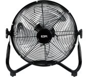 Ventilador industrial de suelo negro potencia: 45w aspas: ø30x41cm edm
