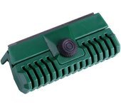 Barra guía de cadena de motosierra de acero, herramienta de afilado de rieles, equipo de jardín, verde, 11 x 6 x 4 cm, universal