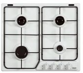 Placa de gas empotrada delonghi ybf 46 asv, color blanco, 4 quemadores