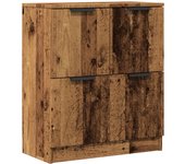Aparador | aparador de comedor | armario de cocina de madera de ingeniería envejecida 60x30x70 cm cfw34745