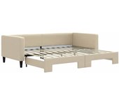 Sofá cama | cama para adultos nido tela crema 90x200 cm cfw938204