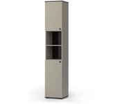 Vicco armario de baño joli, gris, 37 x 192 cm con 2 puertas