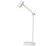 Lucide tipik - lámpara de escritorio recargable - batería/acumulador - led 3 stepdim - 1x3w 2700k - blanco