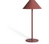 Ledkia lámpara de mesa led portátil para exterior con batería usb recargable kivuli terracota