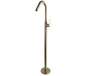 Ramon soler 367602soc alexia grifo monomando lavabo columna de pie color oro cepillado