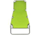 Tumbona de jardín | tumbona de exterior | silla plegable de acero con recubrimiento polvo verde manzana cfw599188
