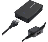 Adaptador cargador de corriente universal automatico phoenix 40w (incluye 5 conectores) para portatiles y netbooks con puerto us