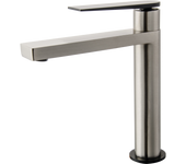 Allure mezclador alto de lavabo en acero inoxidable y negro