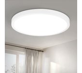 Zmh lámpara de techo led ip44 redonda para cocina, ø23cm - baño, pasillo, plana