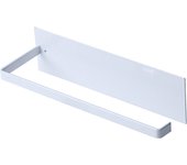 Portarrollos de papel de cocina de pared, sin taladrar, de metal, autoadhesivo, 22 cm, blanco, fontainebleau
