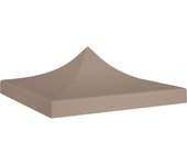 Techo de carpa para fiestas 2x2 m taupe 270 g/m2