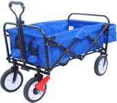 Carro plegable, carro utilitario exterior plegable, carro de jardín portátil robusto, porta-bebidas, asas ajustables