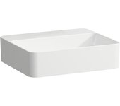 Lavabo laufen val, sin agujero para grifo, sin rebosadero, 450x380mm, h8122804001421, color: blanco con lcc