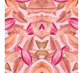 Papel pintado floral tropical rosa
