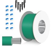Juego de 300 m de alambre perimetral para robot cortacésped, conector de alambre, clavos longlife ground de ø2,7 m