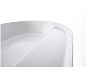 Lavabo luvit 60x40cm, sin rebosadero, con banco con agujero para grifo, 1 agujero para grifo, rectificado, color exterior blanco, 0380602600, color: