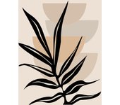 Papel pintado panorámico - hoja boho