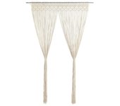 Vidaxl cortina de macramé algodón 140x240 cm
