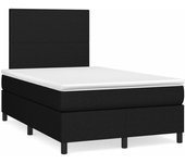 Colchón somier de láminas y led negro tejido 120x190 cm
