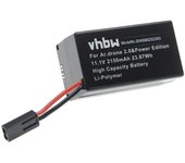 Vhbw batería recargable compatible con parrot ar.drone 2.0 power edition dron, multicóptero, cuadricóptero (2150 mah, 11,1 v, polímero de litio)