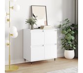 Aparador | aparador de comedor | armario de cocina de madera contrachapada blanco 60x35x70 cm cfw70457